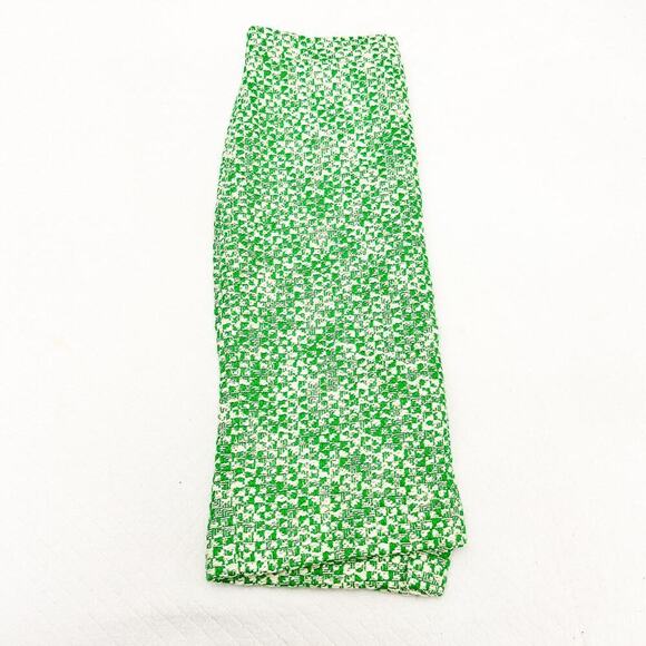 J. Crew No. 2 Pencil Green Tweed Woven Straight Skirt Mint Size 2 - Picture 7 of 7